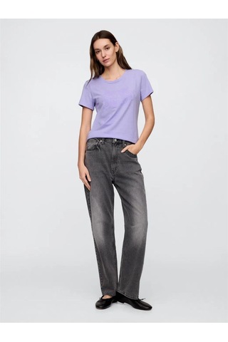 Kadın Gap Logo T-shirt Lila-6602 Lila