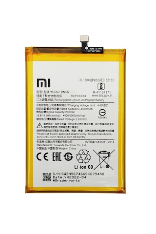 Xiaomi Redmi 9c Batarya Bn56