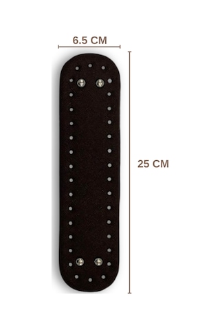 Sensy Çanta Tabanı Mini Suni Deri 6.5cmx25cm Kahverengi