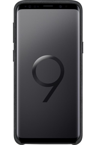 Galaxy S9 İle Uyumlu Alcantara Kılıf Siyah Ef-xg960abegww