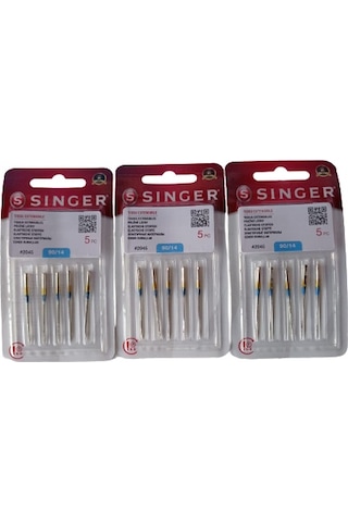 Singer 3 Paket 14 Numara Dikiş İğnesi (Standart Dikiş) Singer 3 Paket 14 Numara Dikiş İğnesi (Standart Dikiş)