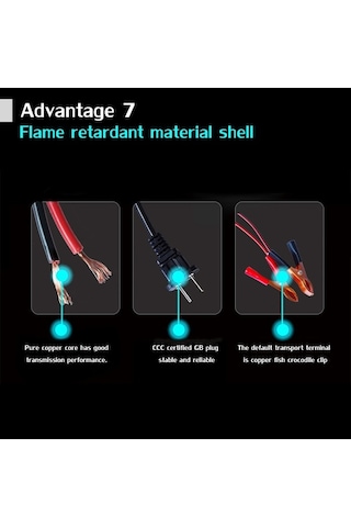 Novahub 12v 2a Akıllı Lcd Ekranlı Tam Otomatik Agm/gel Kurşun Asit Şarj Cihazı - Ab/us/au/uk Fiş Seçenekli