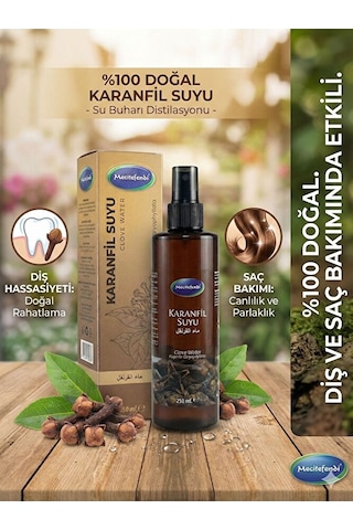 Doğal Karanfil Suyu 250 Ml - Saç Ve Cilt Bakımı İçin Bitkisel Tonik