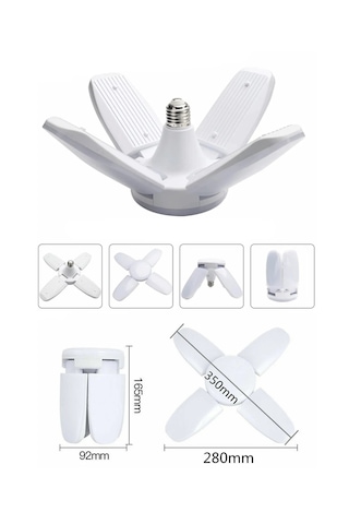 Pervane Led Ampül 65w 6000 Lümen Süper Güçlü E27 Lamba 4 1