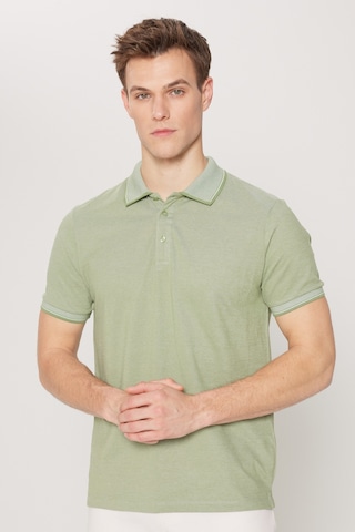 Ac&Co / Altınyıldız Classics 4A4820200047Ysls Düğmeli Polo Yaka Cepsiz Slim Fit Erkek Tişört Yeşil