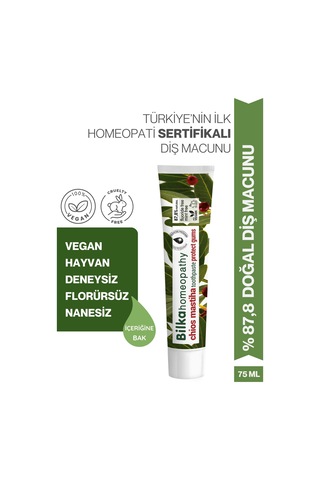 Homeopati Diş Macunu Mastika Sakızlı