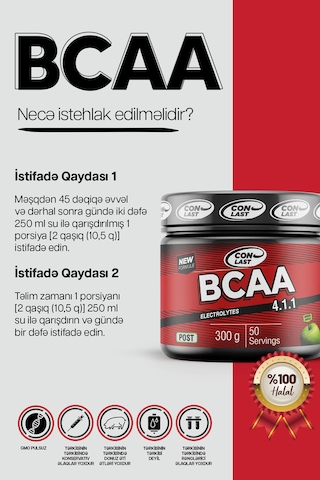 Bcaa 300 Gr /pre-workout 300 Gr Yeşil Elma