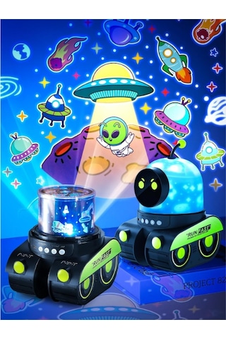 River World Gece Lambası Projektör Tasarımı Robot Model Çok Renkli