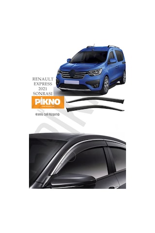 Renault Express 2021 Ve Sonrası Kromlu Cam Rüzgarlığı 4'lü Set A+ Plus