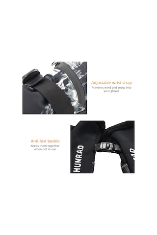 Geeksen Kışlık Erkek Kadın Çiftler İçin Isı Sağlayan Dokunmatik Ekranlı Su Geçirmez Bisiklet Eldiveni Beyaz Xl Beyaz