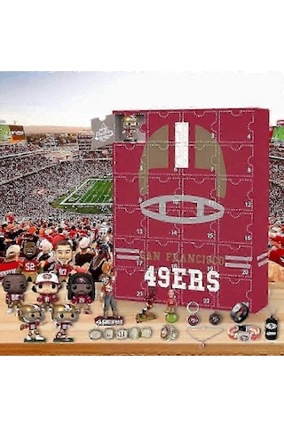 25-26 2024 Futbol Figürleri Noel Advent Takvimi Bebekleri Xmas 24 Gün Geri Sayım Kör Kutu Sürpriz Hediye