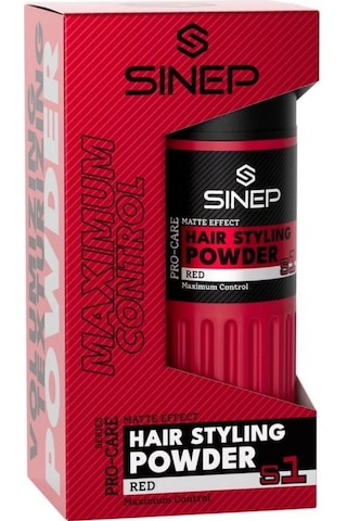 Sinep Toz Wax No:1 Strong Hold Kırmızı Red Maksimum Kontrol & Mat Görünüm 20 Gr