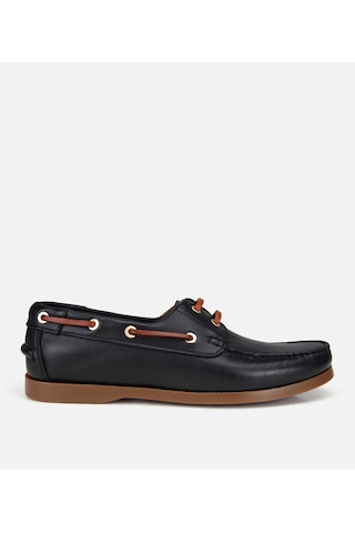 Hotiç Erkek Deri Siyah Bağcık Detaylı Günlük Loafer 02ayh319730a100 02ayh319730a100