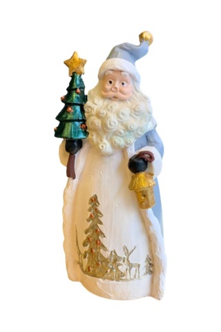 Fenerli Çam Ağaçlı Noel Baba Dekor Hs691-2