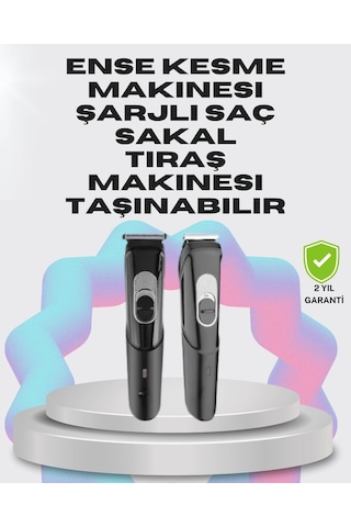 Taşınabilir Şarjlı Saç Sakal Tıraş Makinesi 3 Taraklı, Sessiz Ve Ergonomik 1 - 2 Saat