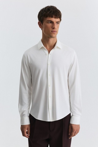 Antioch Comfort Slim Gömlek Ekru