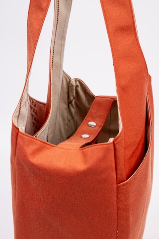 Fabric Craft Bag Omuz Çantası Duck Kumaş Astarlı Büyük Boy Günlük Tote Kırmızı
