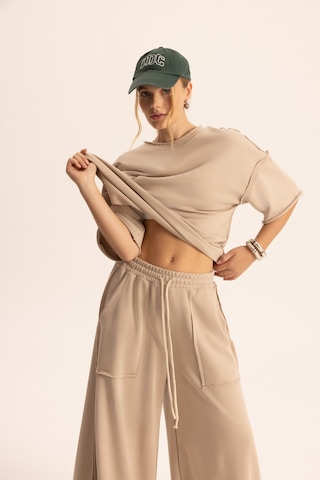 Mai Studios Co. Flex Kemik Oversize T-shirt Eşofman Takım Kemik