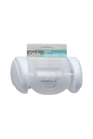 Qlux Aqua Wc Tuvalet Kağıdı Aparatı - Plastik - Beyaz - Şeffaf Ka