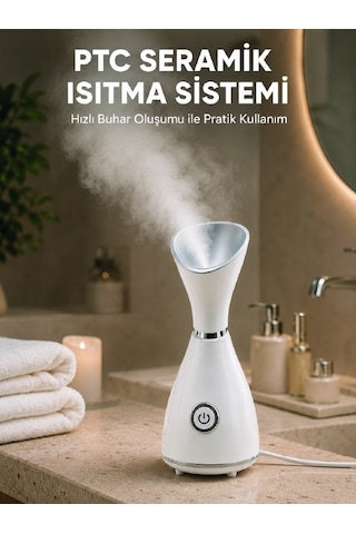 Nano İyonik Cilt Bakım Buhar Makinesi Ptc Isıtma Sistemli - Lisin