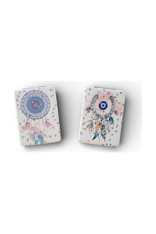 Hedea Kadın İkili Cep Aynası Dikdörtgen Dream Catcher Çok Renkli