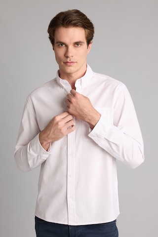 Defacto %100 Pamuk Regular Fit Basic Uzun Kollu Gömlek A8028ax26auwt34 Beyaz-wt34