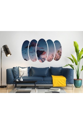 Anime Kız Rüzgar Türbini Kuşlar Mdf Tablo-0033