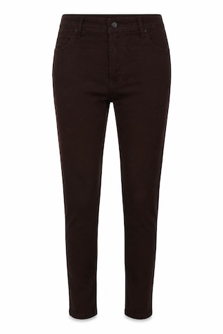 Double Skinny Kahverengi Kadın Jean Pantolon 1010b