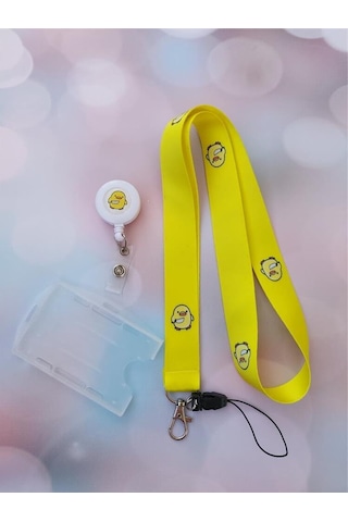 Belalı Civciv Kart Askısı Ve Katil Civciv Yoyo Yaka Kartlığı Yatay Dikey Kart Koruyucu