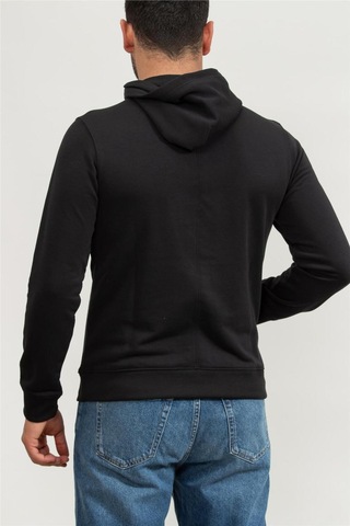 Calvin Klein 00gmf4w302bae-pw - Sweat Hoodıe Erkek Siyah Kapüşon Yaka Normal Kalıp Sweatshirt Siyah