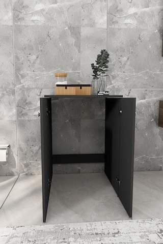 Veltra Kapaklı Çamaşır Makinesi Dolabı Kurutma Makinesi Alt D... Antrasit