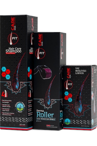 Dökülme Karşıtı Şampuan 250 ML + Fitcare Hair Saç Losyonu 50 ML + Dermaroller 1 MM Titanyum İğneli
