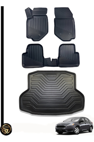 Ford Focus 3.5 Sedan 3d Havuzlu Paspas + Bagaj Havuzu Ikili Set