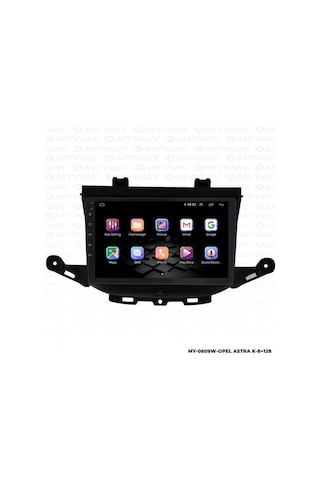Opel Astra K Android Multimedya Carplay Navigasyon Ekran - 8gb Ram+128 Gb Hdd - Myway