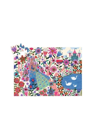 Djeco Dekoratif Puzzle 36 Parça / Princess & Peacock