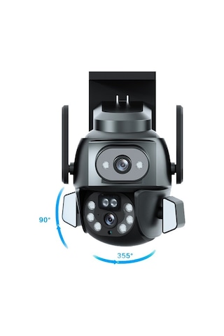 Mpıa Hina Türkçe Uygulamalı 3.0 Mp + 3.0 Mp Çift Kamealı Wi-fi İp Kamera