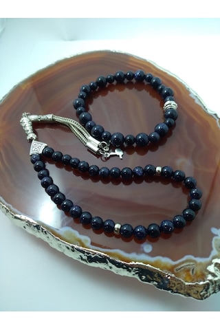 Yıldız Taşı Tespih ve Bileklik Takım / Doğaltaş Tespih-Bileklik  T