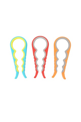 Manuel Şişe Açacağı 3 Adet 4'ü 1 Arada Çok Fonksiyonlu Güvenlik Kapakları Kavanoz Kutusu Ev Mutfak Gereçleri Çok Renkli