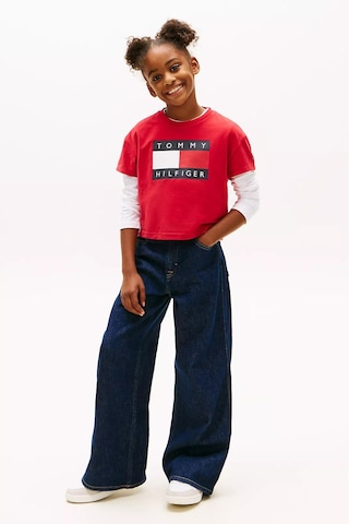 Kız Çocuk Büyük Logolu T-shirt - Kırmızı Primary Red