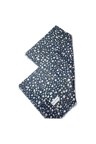 Saçaklı Pamuk Tülbent - 05504 - 95 X 95 / Siyah,yeşil - 05 Siyah,yeşil - 05