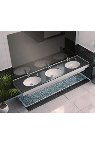 Turkuaz Cerastyle Tezgahaltı Lavabo 44x34 Cm Parlak Beyaz