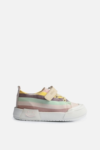 Vicco Elf Çocuk Işıklı Keten Sneaker Bej