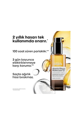 Absolut Repair Molecular Çift Fazlı Profesyonel Bakım Yağı 90 Ml