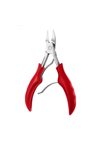 Qingmipy Ince Tırnak Kesiçi, Tırnak Altı Temizleyici, Tırnak Bakımı Aleti, Pas Örtüşmez Çelik, Ergonomik Tutucu, Kırmızı