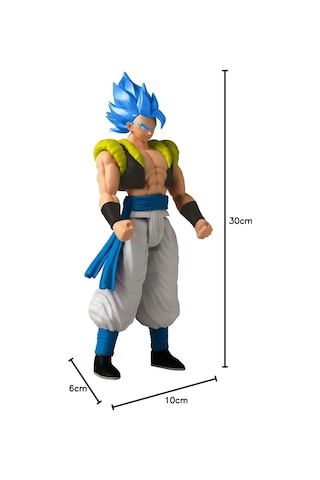 Bandaı Super Saiyan Blue Gogeta 30 Cm Dragon Ball Sınır Tanımaz Serisi Figürleri Standart