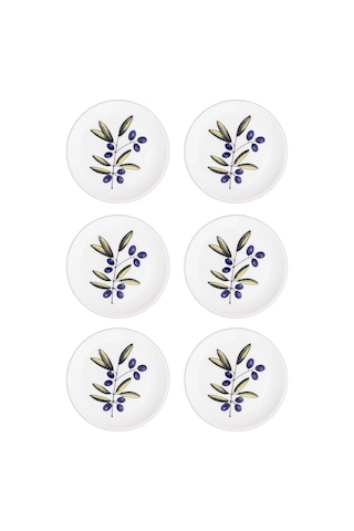 The Mia Olivos Servis Tabağı 6lı Set 26 Cm Ovs0003 Çok Renkli