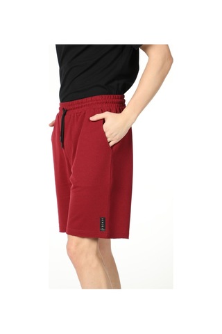 Defys Erkek Paça Ve Etiket Detaylı Cepli Regular Fit Şort Bordo - 527885669 Bordo