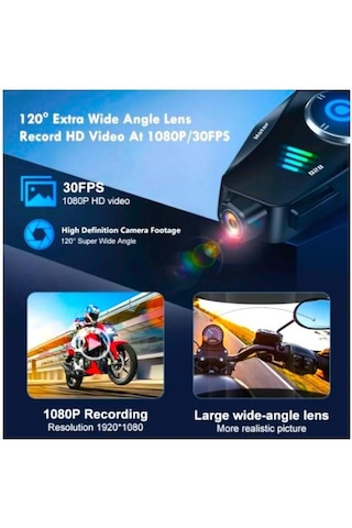 Motobir Q28 Kameralı Bluetooth Intercom Seti