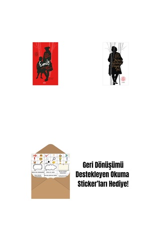 Emile Ya Da Eğitim Üzerine Ciltli + Yalnız Gezerin Hayalleri + Okuma Sticker'ları