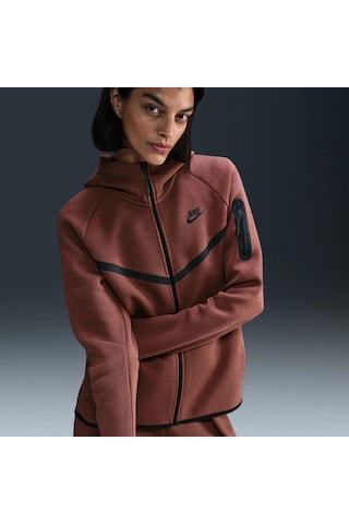 Nike Tech Fleece Windrunner Fz Hooded Kadın Sweatshirt-sportxstore Kiremit
